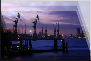 Cityfoto 26 - Hamburg, Hafen bei Nacht