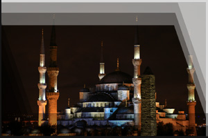 Cityfoto 08 - Trkei, Istanbul, Blaue Moschee bei Nacht