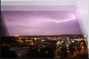 Fotografie Erfurt 35 - Gewitter, Blitz, bei Urbicher Kreuz