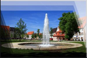 Fotografie Erfurt 23 - Springbrunnen am Hirschgarten