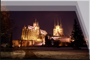 Fotografie Erfurt 29 - Dom bei Nacht