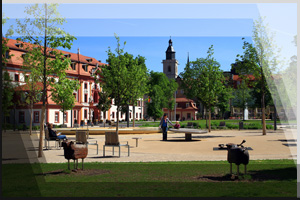 Fotografie Erfurt 24 - Hirschgarten mit Staatskanzlei